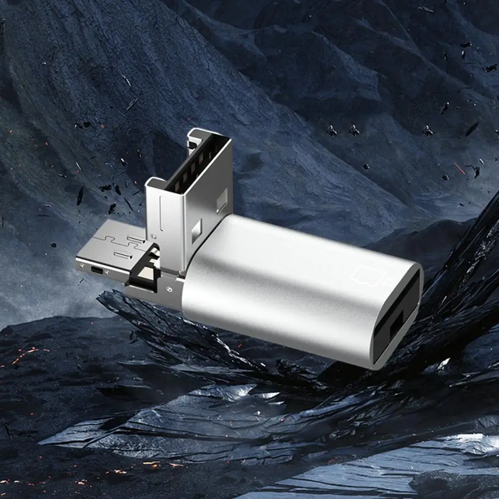휴대용 카드 리더기 고속 컴팩트 사이즈 USB Type-c 카드 리더기 장치용 범용 Otg Tf 카드 리더기 드라이버 필요 없음