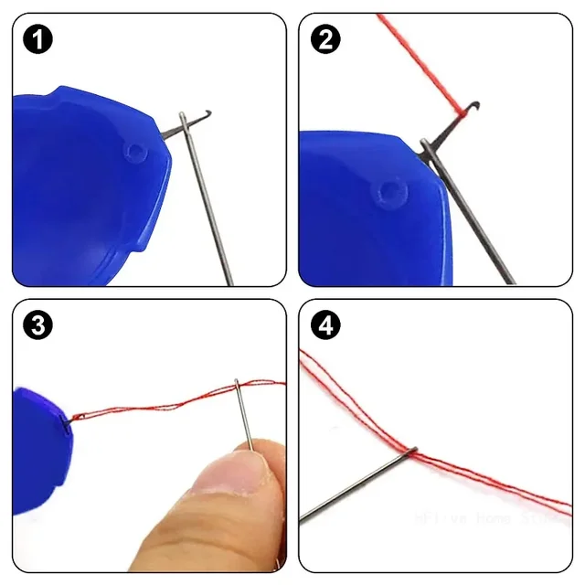1Pcs Easy Automatic Needle Threader Elderly Guide Needlework Accessory DIY Home Hand Machine Sewing Tools 5