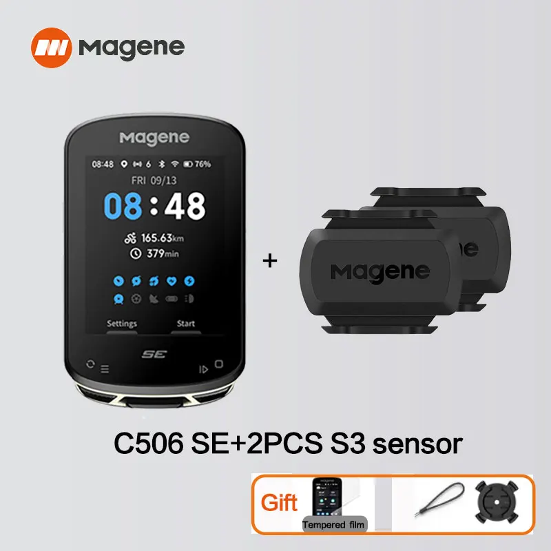 Magene-ワイヤレスGPSバイクコンピューター,スピードメーター,走行距離