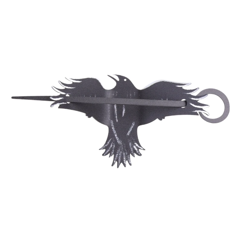 

Gothic Bat Hair Clips Nice Hairpin with a Black Raven Barrette Crow Realistic Hairpin Bat Bird Hair Stick for Women Girl