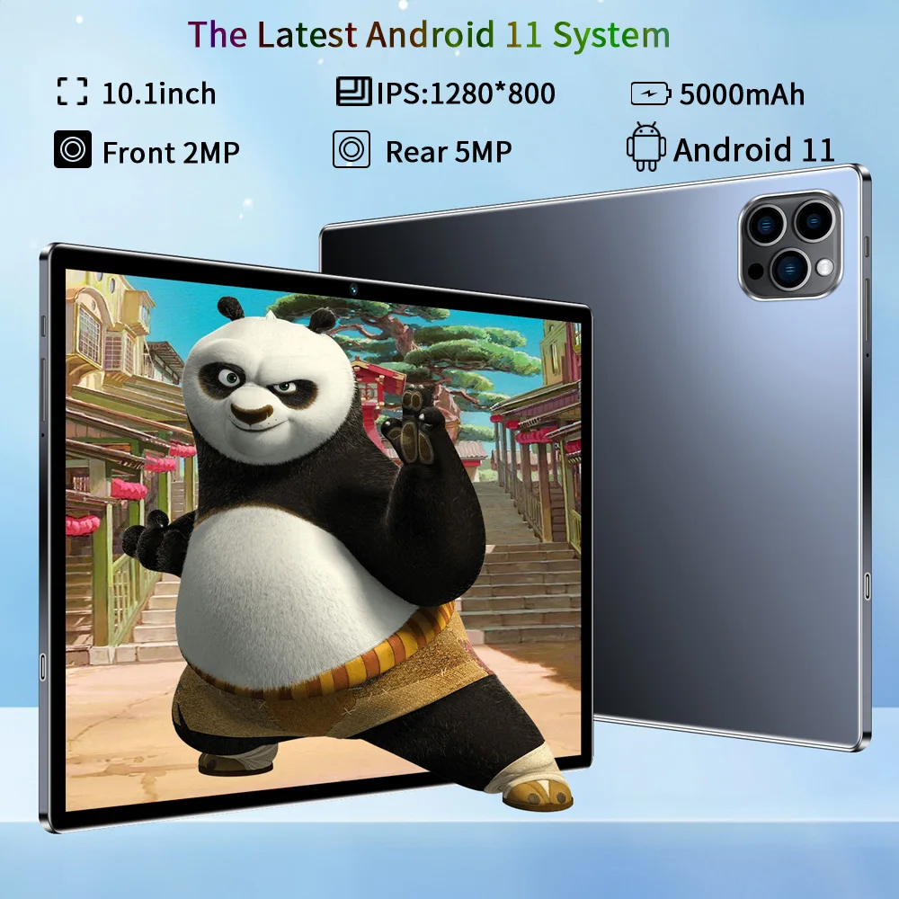 New Google 10.1-inch 5G WIFI Tablet with Octa cores 4GB RAM  64GB ROM Android 11 Dual SIM card slots 5000mAh Battery 4