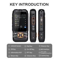 UNIWA F30S Dual Version 4G POC Walkie Talkie Zello Rugged Smartphone   Android 8.1 Mobile Phone 2.8Inch 1GB+8GB 13MP 4000mAh NFC 2