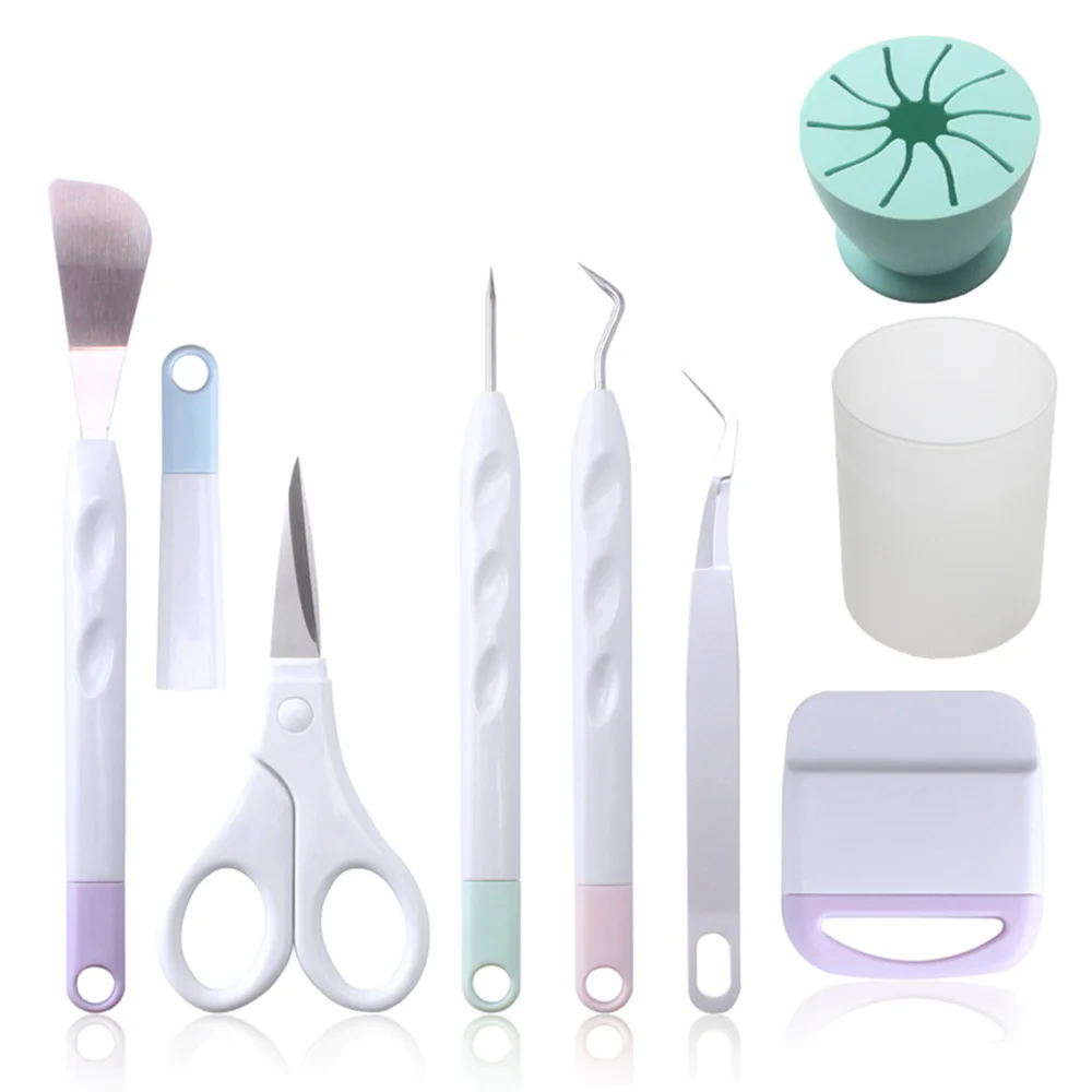 9Pcs Kit Di Diserbo Set Di Strumenti Per Diserbo In Vinile Artigianale Per Cricut Silhouette Siser Oracal Precision Craft Kit Di Strumenti In Vinile C