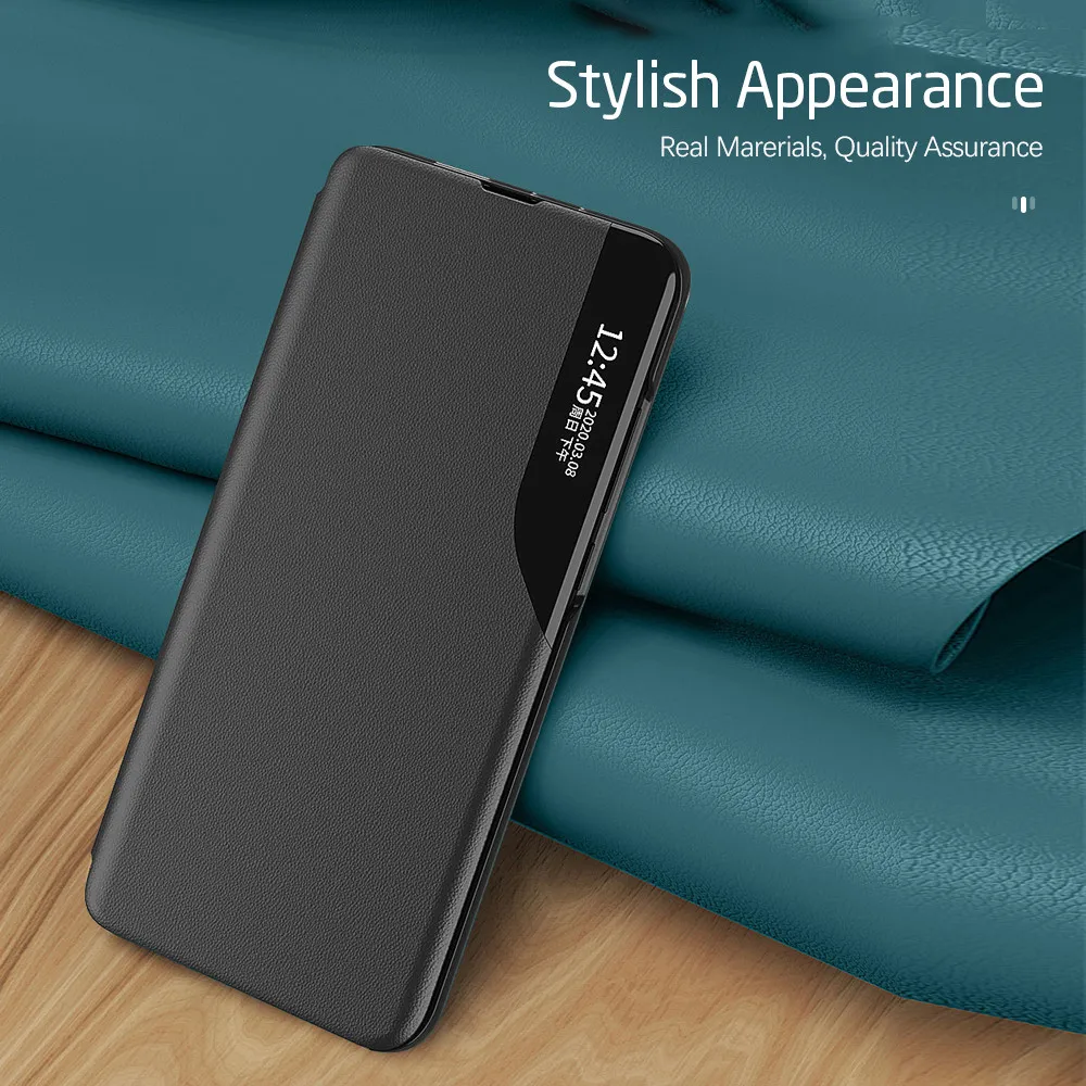 Premium Smart Magnetic Leather Flip Case - Shockproof Book Stand Phone Cover