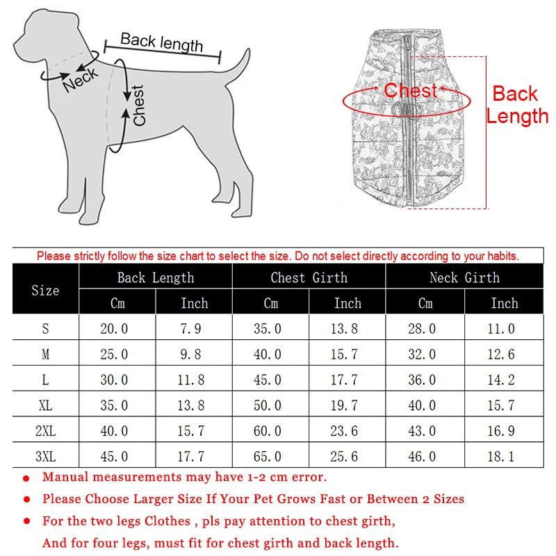 Title 1, Dog Vest Jacket Autumn Winter Puppy Clothes For...