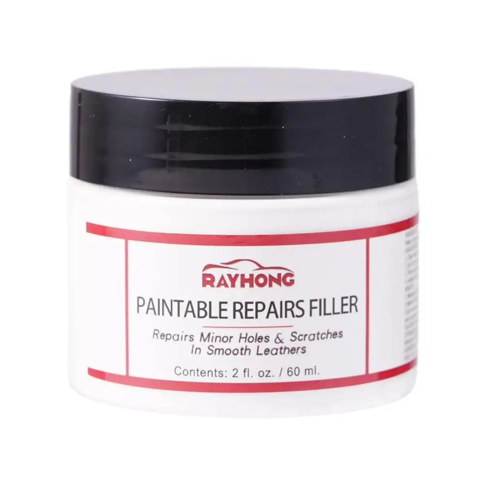 60ml Car Home Leather Filler Repair Cream Leather Filling Paste Holes Burns Tears, Crack Restoration Filler Refurbi P6F5 leather filler paste,leather repair paste