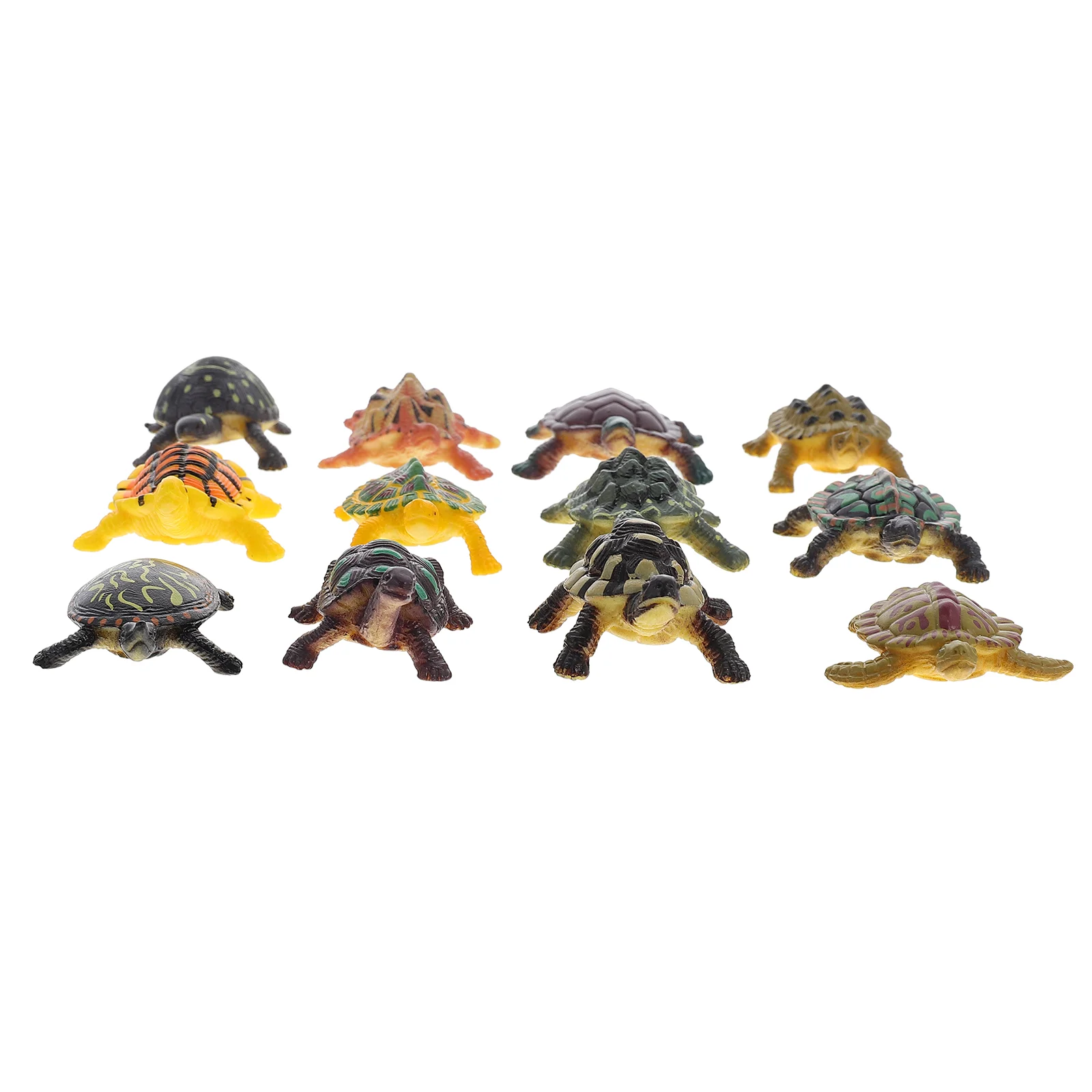 

12 Pcs Animal Model Cognitive Tortoise Toy Models Sea ​​turtle Children for Kids Plastic Sand Decoration Toys