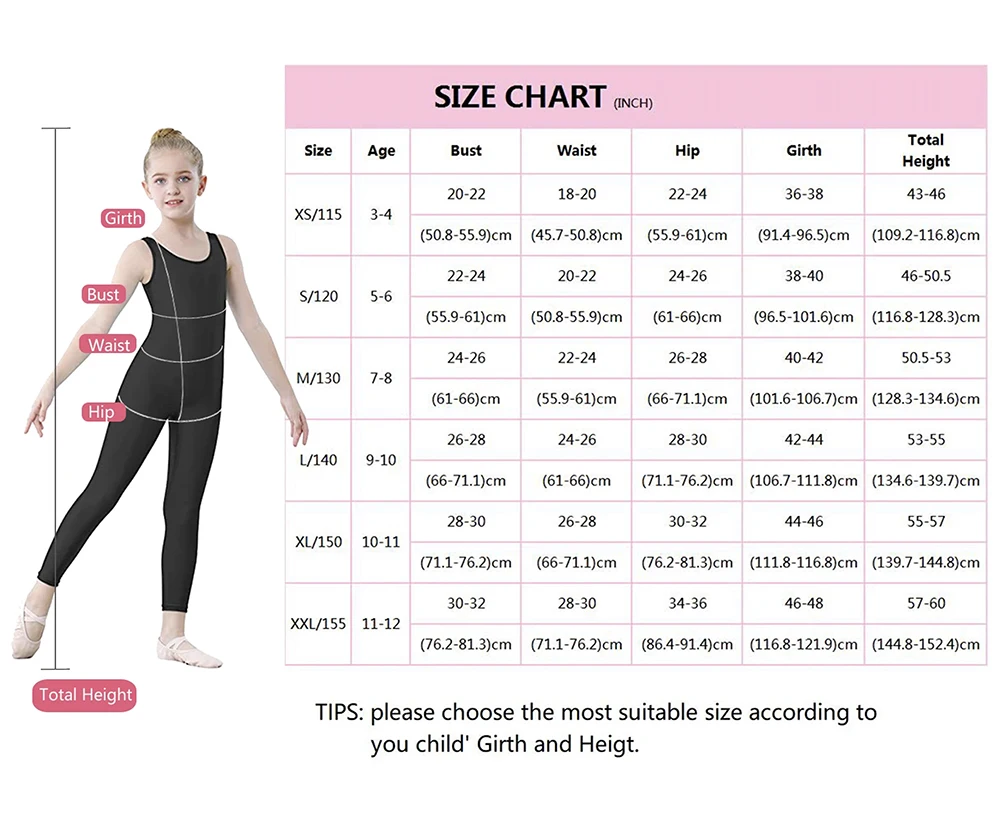 Spandex Ballet Tank Unitard For Kids Sleeveless Dance Costumes Art Gymnastics Suit Jumpsuits Cosplay Girls