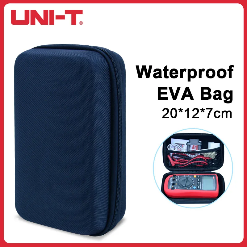 UNI-T Shockproof EVA Storage Bag Waterproof  Multimeter Storage Carrying Case with Mesh Pocket 20*12*7cm