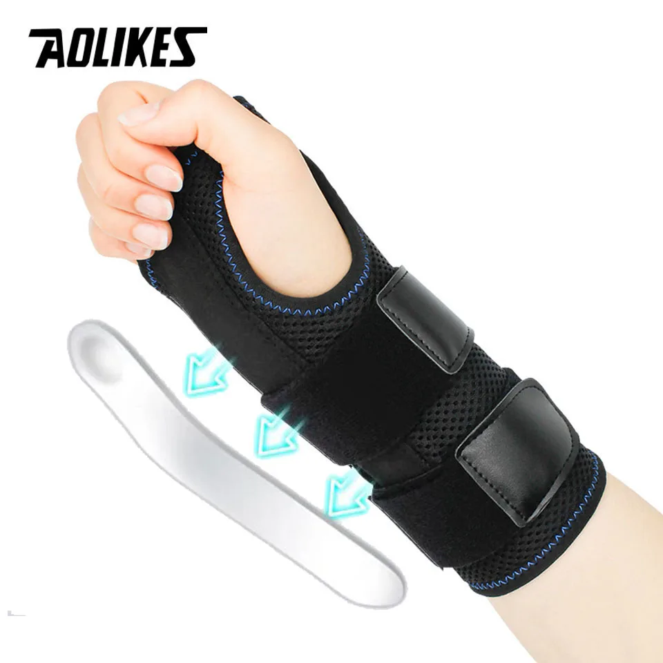 Wrist Brace 1PCS for Carpal Tunnel Relief Night Support 3 Stays Adjustable Splint