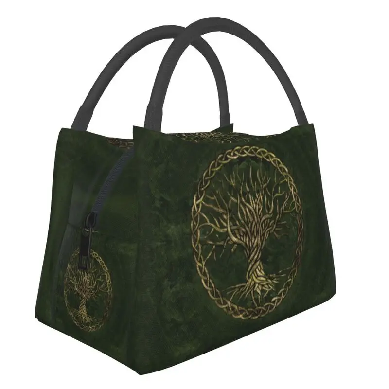 

Tree Of Life Yggdrasil Thermal Insulated Lunch Bag Women Vikings Resuable Lunch Tote for Office Outdoor Storage Meal Food Box