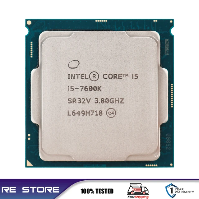 Used Intel Core i5 7600K 3.8GHz Quad-Core Quad-Thread CPU