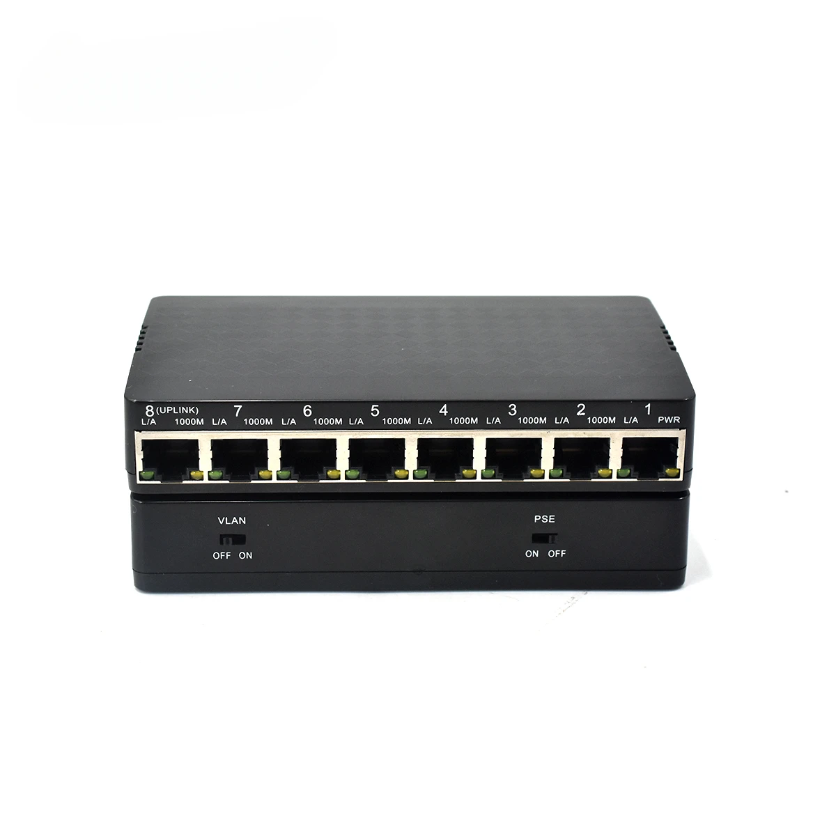 Reverse Poe Gigabit 8 Port Rpoe Switch 1000m Support VLAN Poe IN Out For FTTH Home User and ONU user