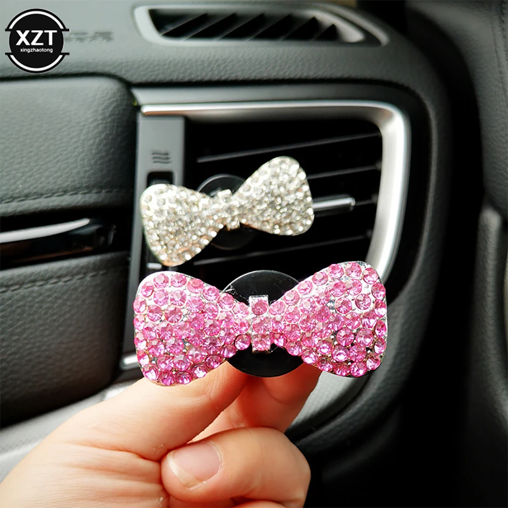 

Creative Car Aromatherapy Clip Bow Car Air Conditioning Air Outlet Perfume Car Interior Decoration Auto Aromatherapy Accessories