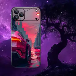 Sleek Black Soft Box Car Phone Case - iPhone 17 air (Z1)