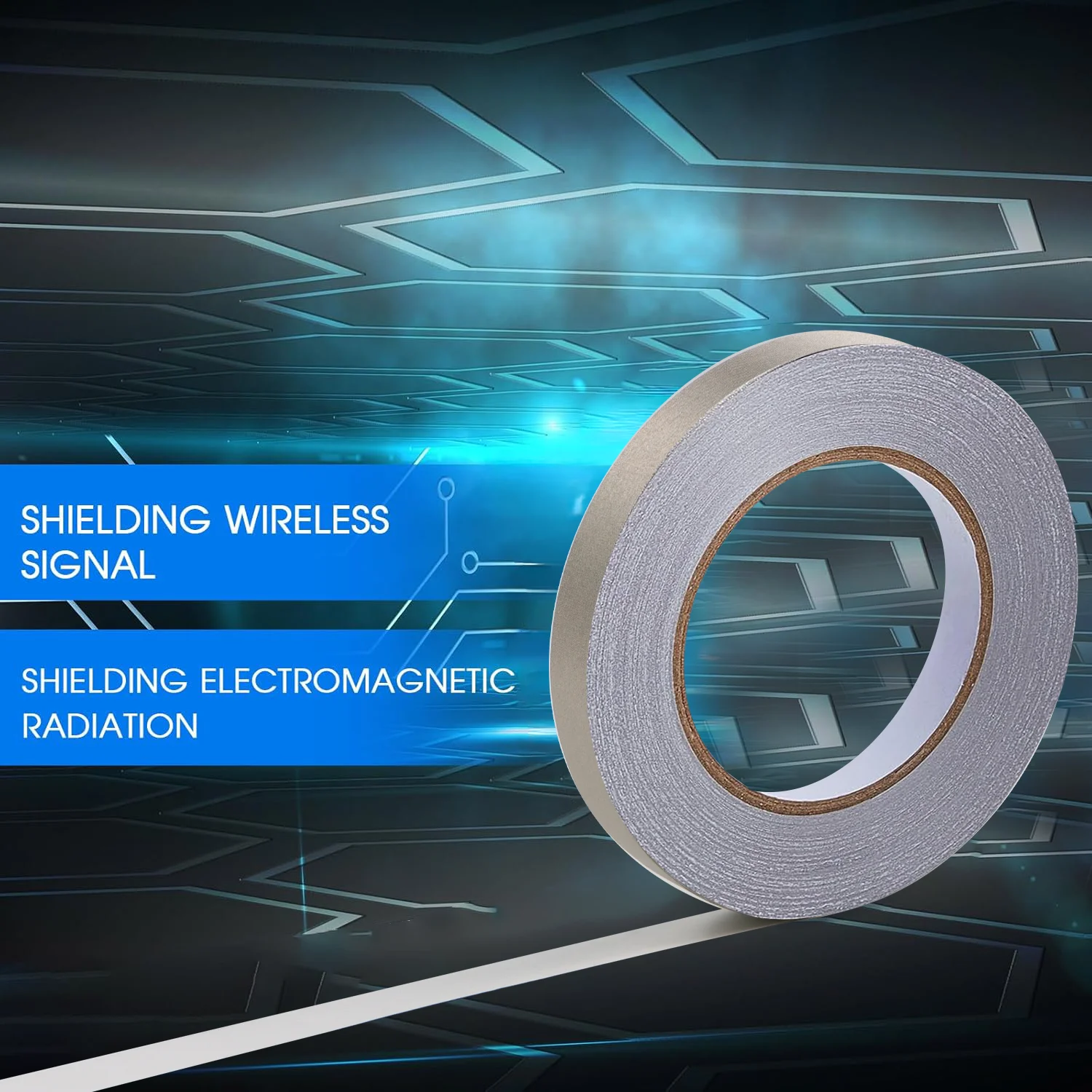 Double Conductive Faraday Fabric Tape for LCD Repair and EMI Shielding
