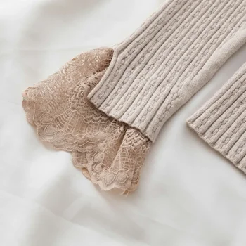 سترة محبوكة من AOSSVIAO 2025 بلوفرات نسائية ضيقة بياقة مدورة من الدانتيل للخريف والشتاء سترات نسائية أساسية سميكة بقصة ضيقة 6