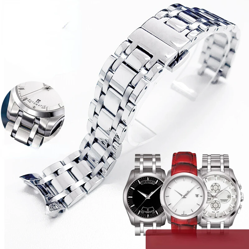 

Stainless Steel Watch Strap for Tissot 1853 Couturier T035207 T035210 Steel Belt Watch Bracelet Women Watchband 18mm