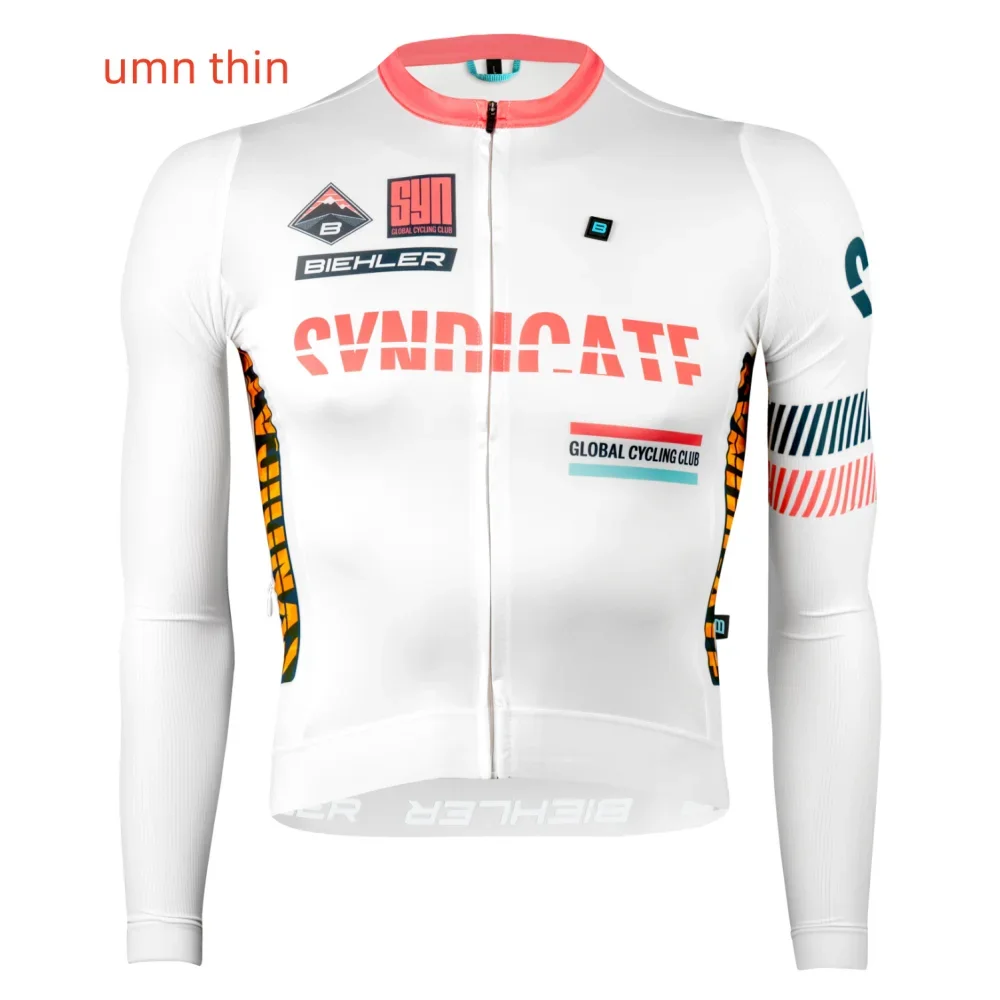 MEN SYN Autumn Cycling Jersey Set Long Sleeve Quick Dry Cycling Clothing Bike Uniform MTB Clothes Bicycle Wear Ropa Ciclismo
