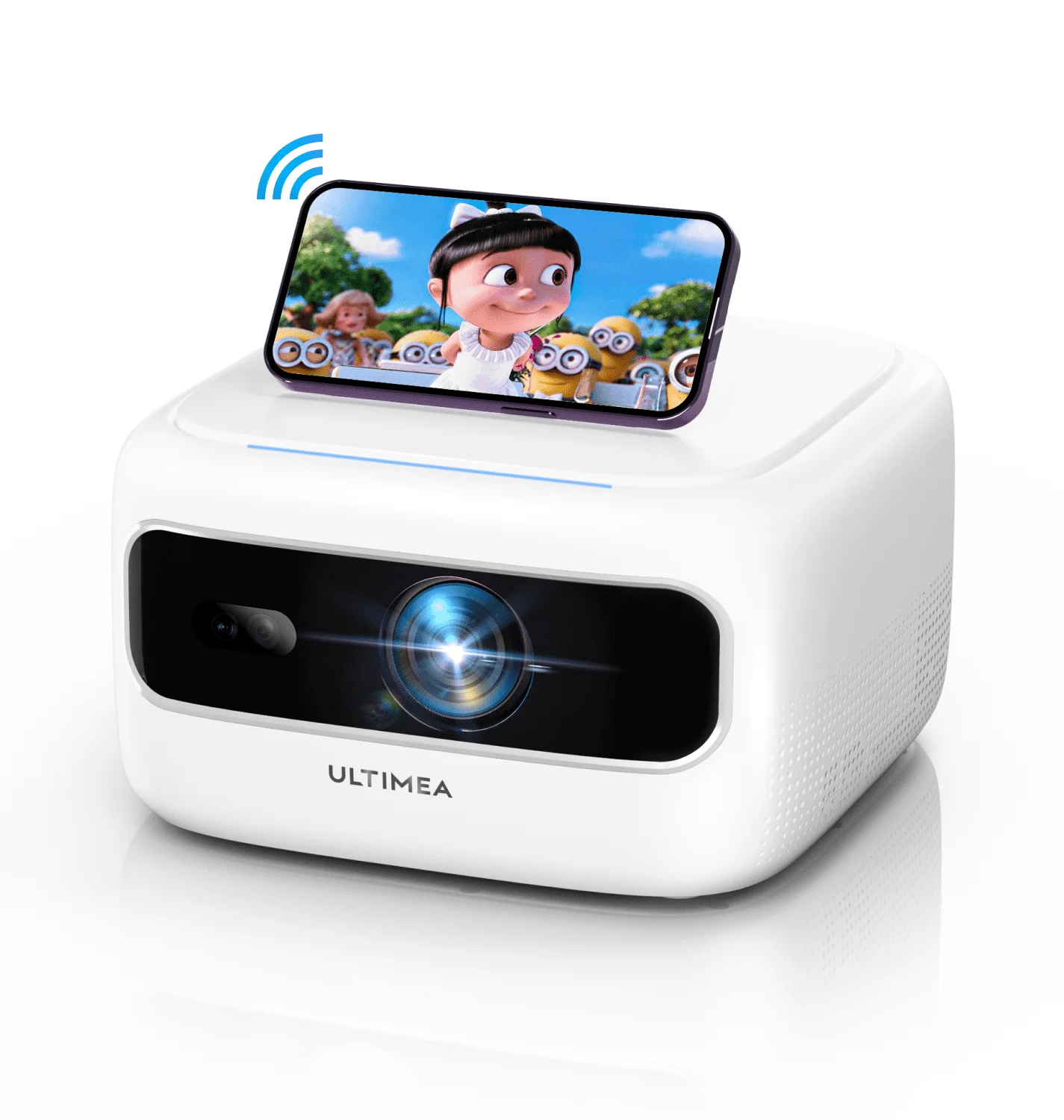 ULTIMEA Full HD Projector 1080P, Decoding 2K Video Home Theater Electric Focus 5G WiFi Bluetooth Projector,Mini Portable Beamer