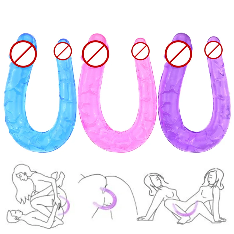 Dildo Sex Toys For Woman Vagina and Anus Realistic Penis Masturbators For Women Two Double Headed Dildos Adult Sex Toy Women sex toys