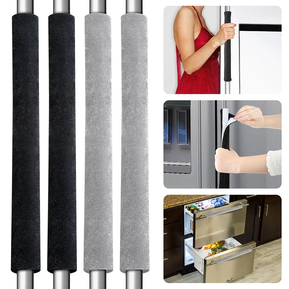 Door Handle Covers Door Knob Covers 2Pcs/Set Refrigerator Door Handle Cover Kitchen Appliance Decor Fridge Oven Handle Antiskid Door Knob Protector Home Decors