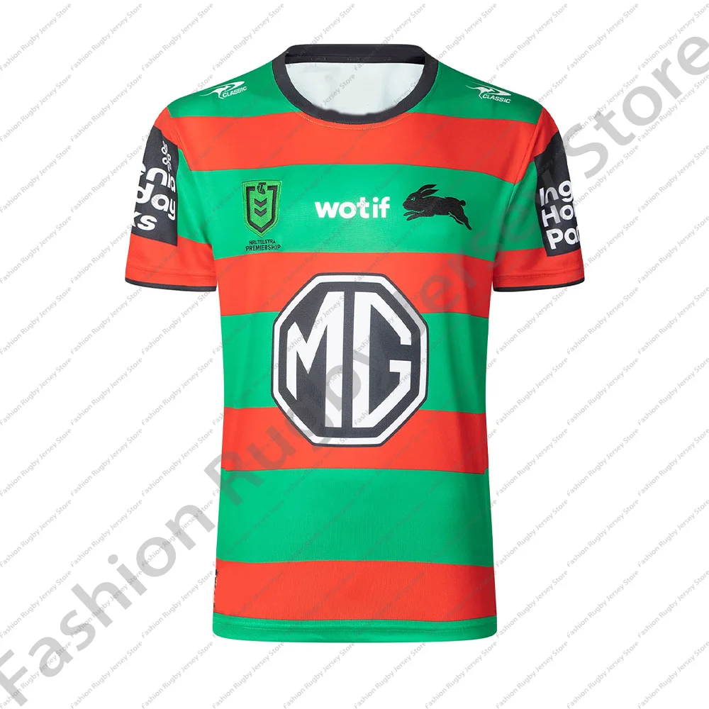 thumbnail image 1 of South Sydney Rabbitohs 2025 hombres local visitante Rugby Jersey ropa hombres niños tren equipo camiseta adolescente niños Top camiseta caliente, 1 of 4