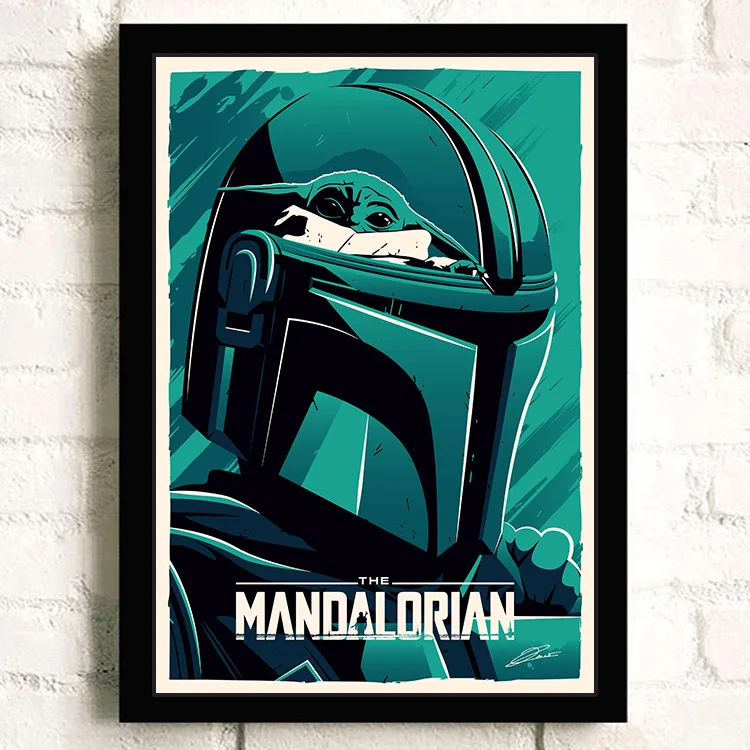 Mandalorian Graffitti Helmet' Poster, picture, metal print, paint by Star  Wars