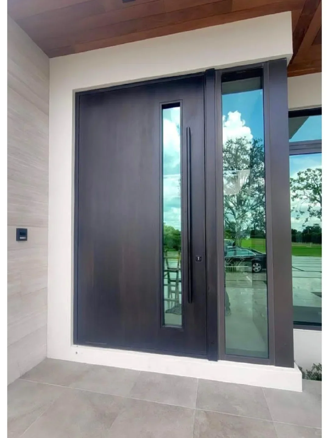 Residential Front Door Modern Design Main Entrance Door Metal Security Thermal Break Aluminum Doors for Home