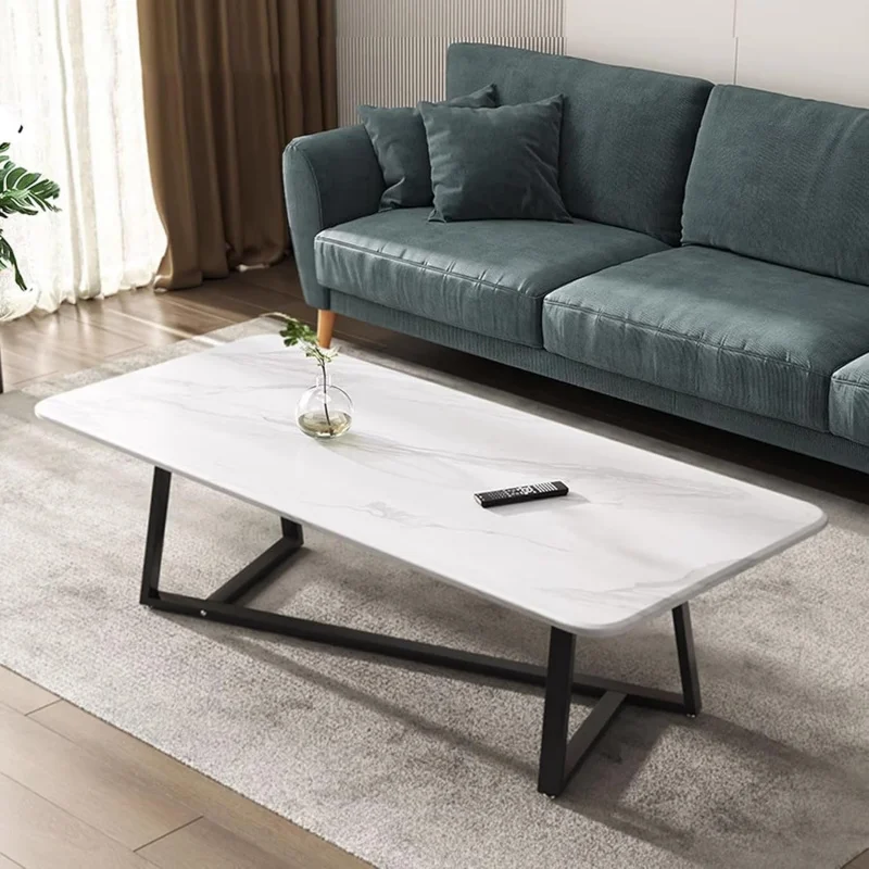 طاولة قهوة مستطيلة ذات طراز عتيق مصنوعة من الخشب ا...