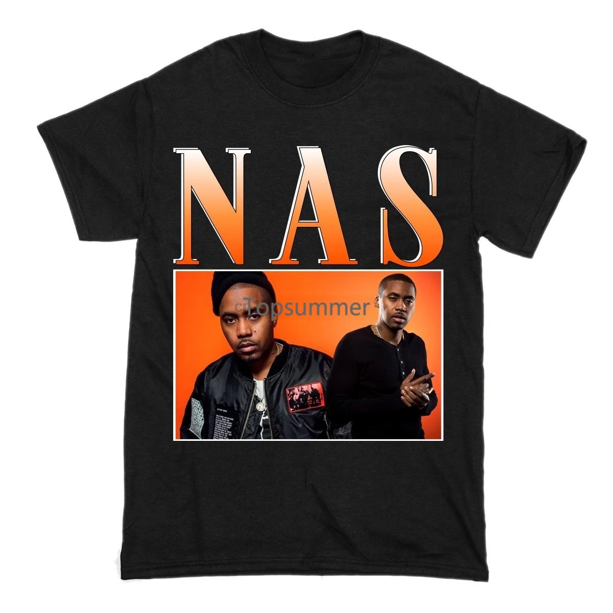 

Men T Shirt Vintage Nas T-Shirt Women Tshirt