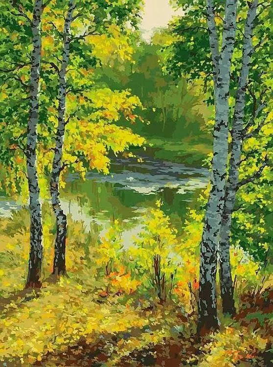 Картина по номерам "Подмосковье" 30x40 Белоснежка 3040-CS | Дом и сад