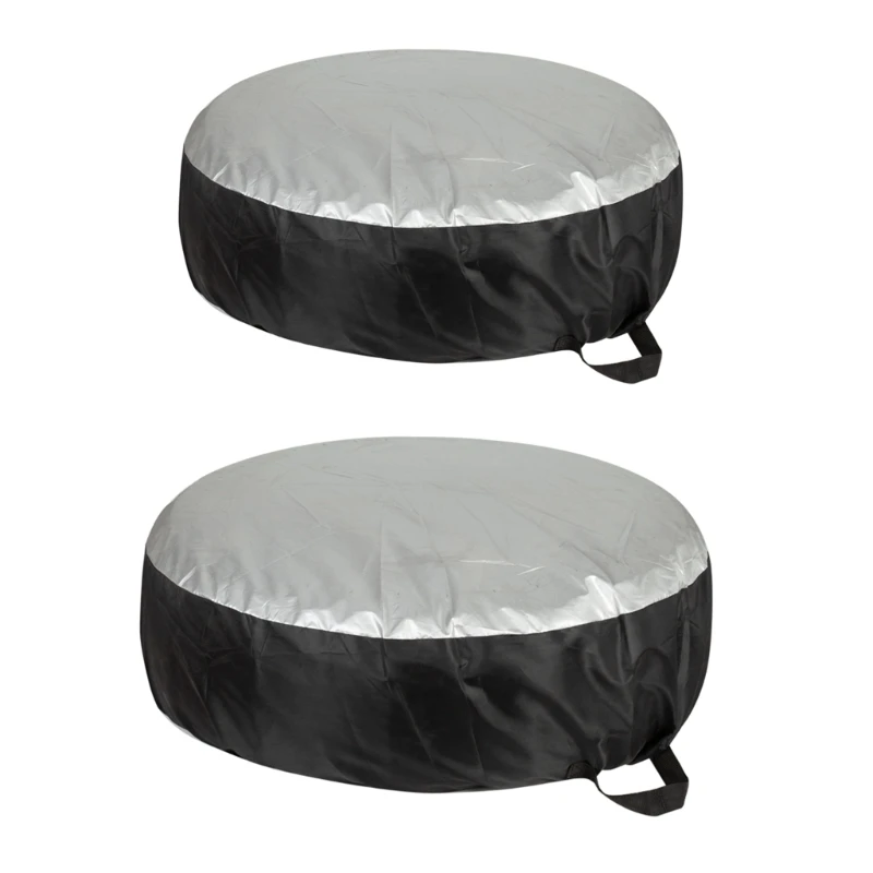 

652F 1Pc/4Pcs Tire Cover Tire Protective Cover Spare Tyre Anti Scratch Bag Wheel Cover Waterproof Car Tire Bag with Handle