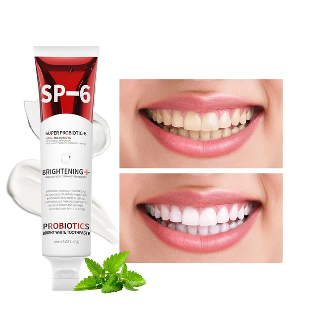 Toothpaste Sp-6 Probiotic Remove Stains Deep Clean Brightening Tooth Fresh Breath Dental Oral Hygiene Health Care 6