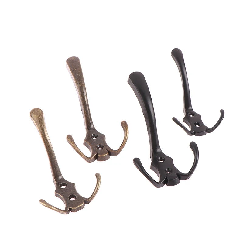 Zinc Alloy Coat Hook 3 Hooks Wall Mounted for Bedroom Entryway Furniture