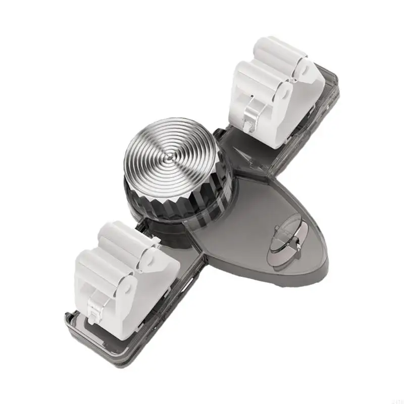 Wall Mounted Broom Mop Holder No Punching Required Suction Mop Hanger Hooks for Bathroom Kitchen Office Utility Room