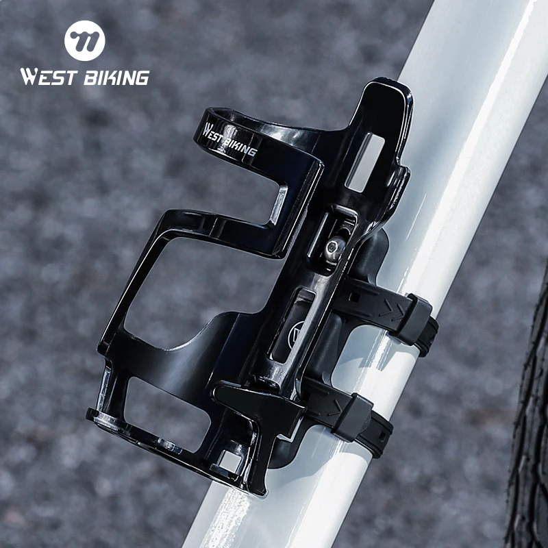 WEST BIKING Bicycle Water Bottle Holder Silicone Non-slip Straps Set MTB Road Bike Bottle Stand With Adaptor Cycling Accessories