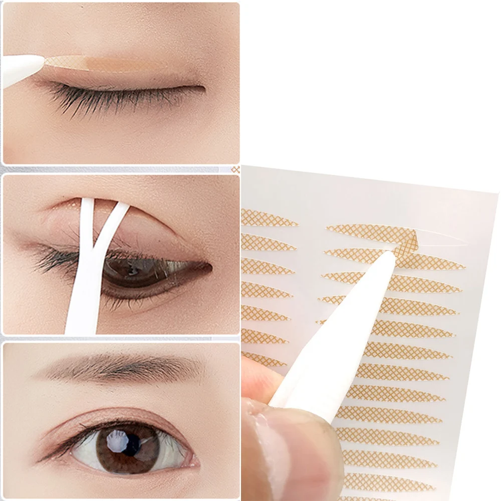 Double Fold Eyelid Tape Medical Tape 1/5/20Sheets (20Pairs/Sheet) Invisible Eyelid Sticker Lace Eye Lift Strips Double Eyelid Tape Adhesive Stickers Eye Tape Tools
