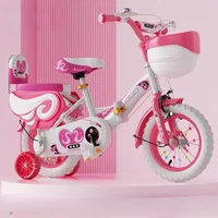 2-9 ans vélos pour enfants garçons filles vélo pliant Flash roue auxiliaire vélos réglables rose 4