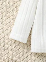 2025 2 pièces bébé garçons/filles toutes saisons haut à manches longues et barboteuses pull avec lettre pour Newbron mode usage quotidien ensemble de vêtements 3