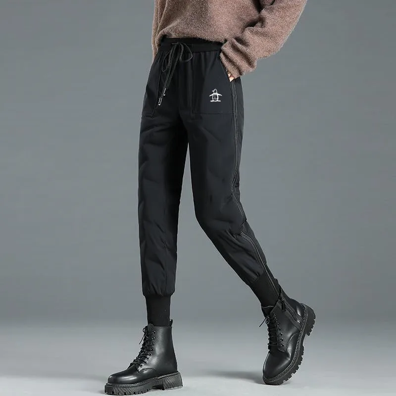 골프바지 Autumn Winter Golf Wear Women High Quality Golf Pants Fashion Casual Pants New Down Cotton Women Clothing