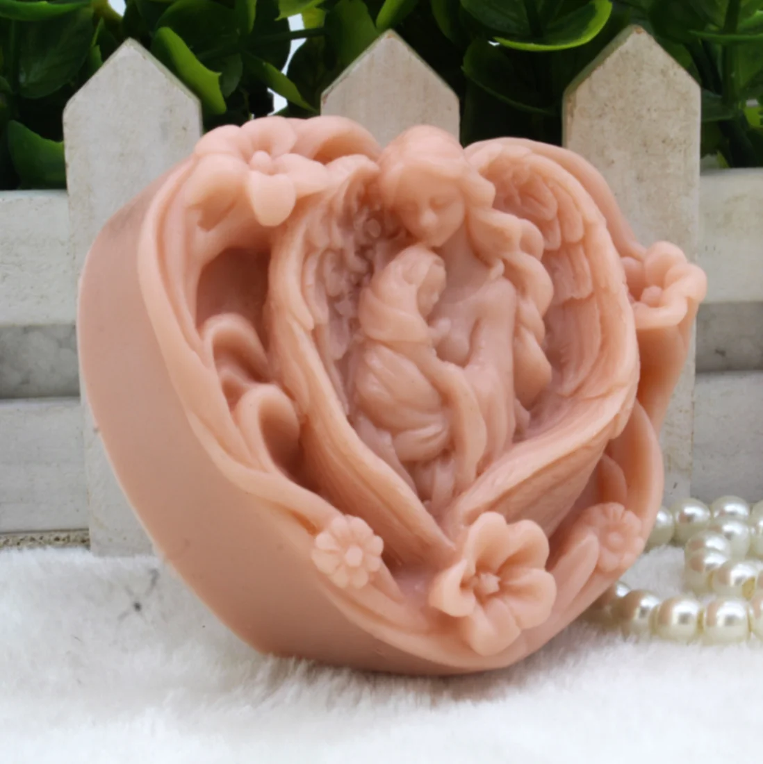 Silicone Soap Molds 1pcs Love Mum and Baby Silicone Handmade Soap Mold