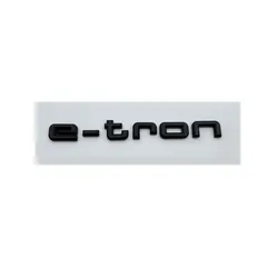 Electric Car Emblem Stickers - Premium Rear Tail Decor & Displacement Sign Accessories (Gloss black)