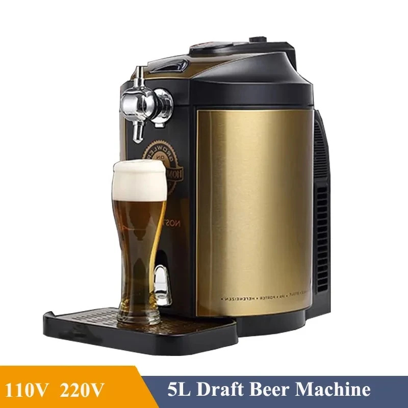 Minivat 5l, onder druk biervatsysteem RVS Mini Growler Keg