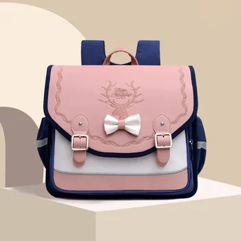 School Bags Girls Orthopedic Backpack Cute Waterproof SchoolBag for Teenage Flip Book Bag Student Grade 1-3 Mochilas Infantil 1