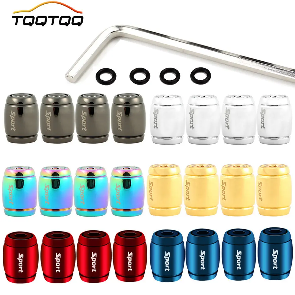 Universal Metal Car Tire Valve Stem Caps – Sporty Decoration Accessory