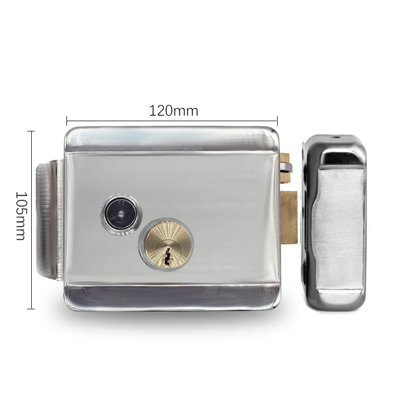 

Anjielosmart Iron Electronic Control Lock Electric Gate Door Lock Support Video Doorphone Intercom System