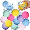 4Pcs Cute Reusable Water Balloons Quick Fill Silicone Self-Sealing Water Ball Water Toys for Summer Party Outdoor Pool Garden 1