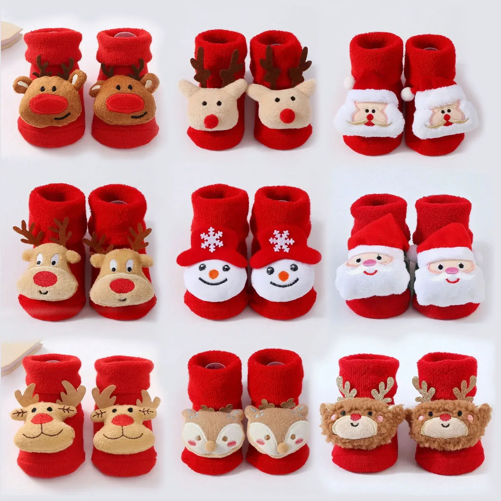 Knitted Christmas Baby Socks 1