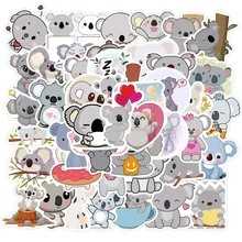

10/30/50PCS Cute Koala Graffiti Stickers Personality Decoration Suitcase Skateboard Waterproof PVC Removable Stickers Wholesale